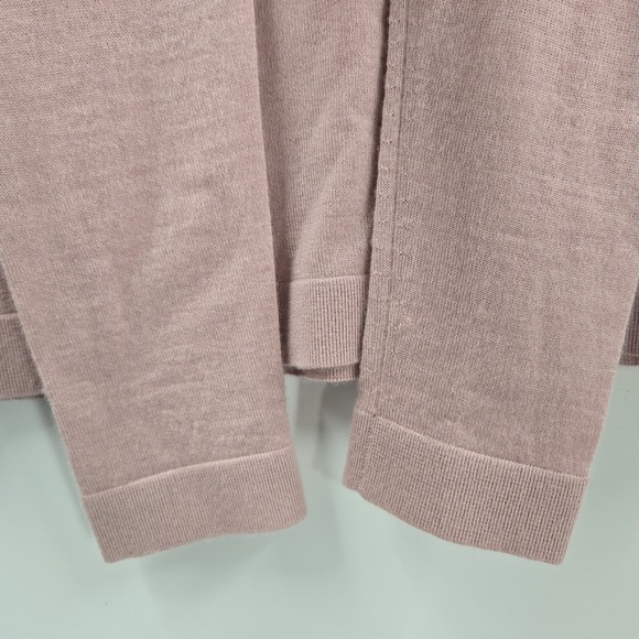 Neiman Marcus Sweater Women's Medium Pink 100% Cashmere Turtleneck Long Sleeves - Picture 7 of 10